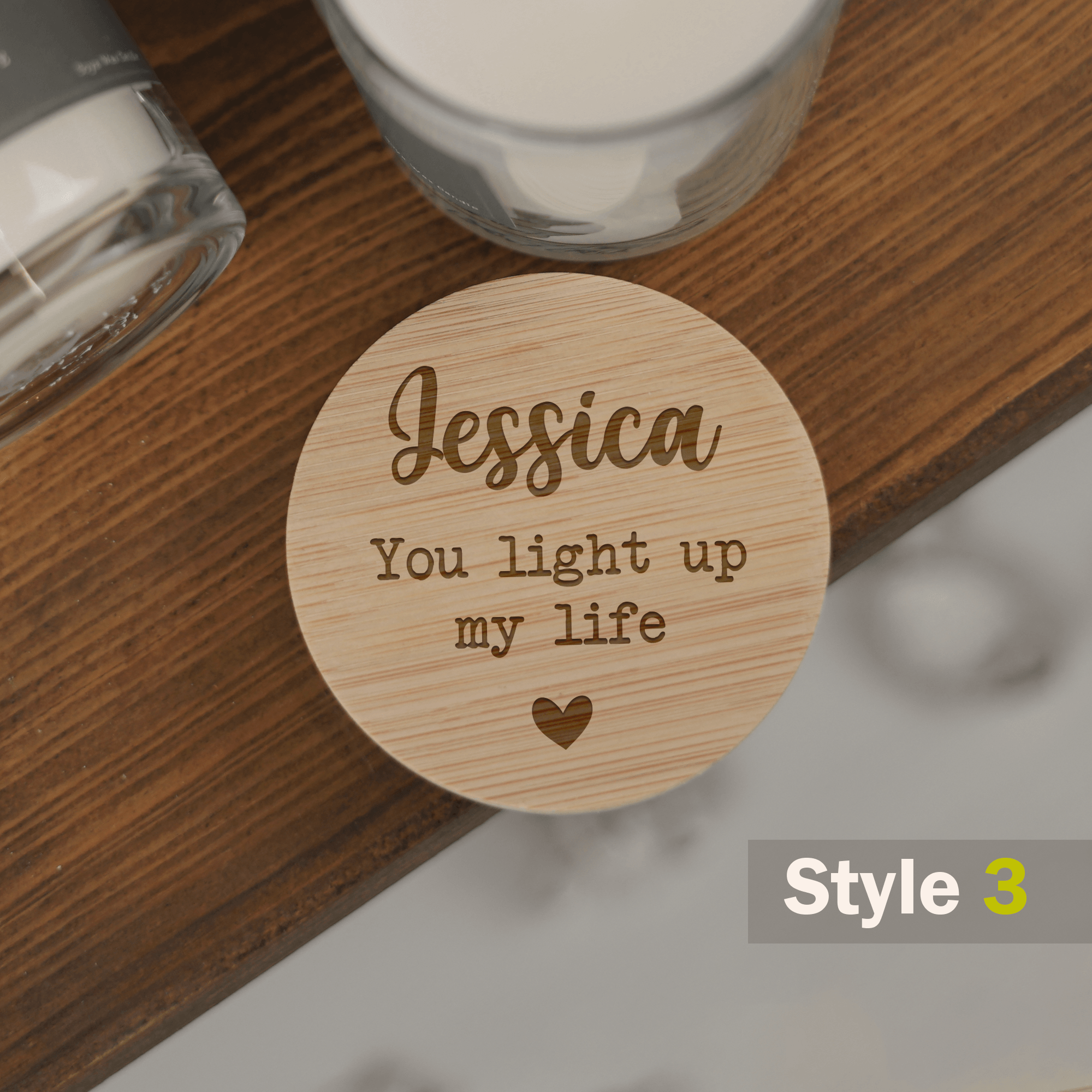 Personalised Engraved Scented Candle - So Bespoke Gifts
