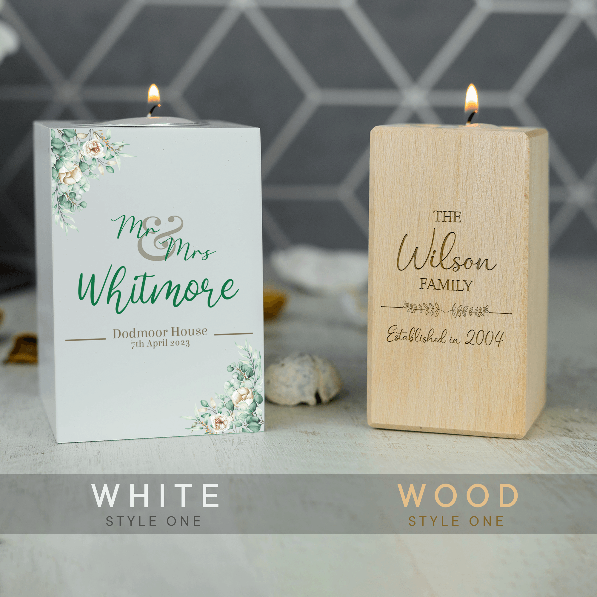 Personalised Engraved Tea Light Holder - So Bespoke Gifts