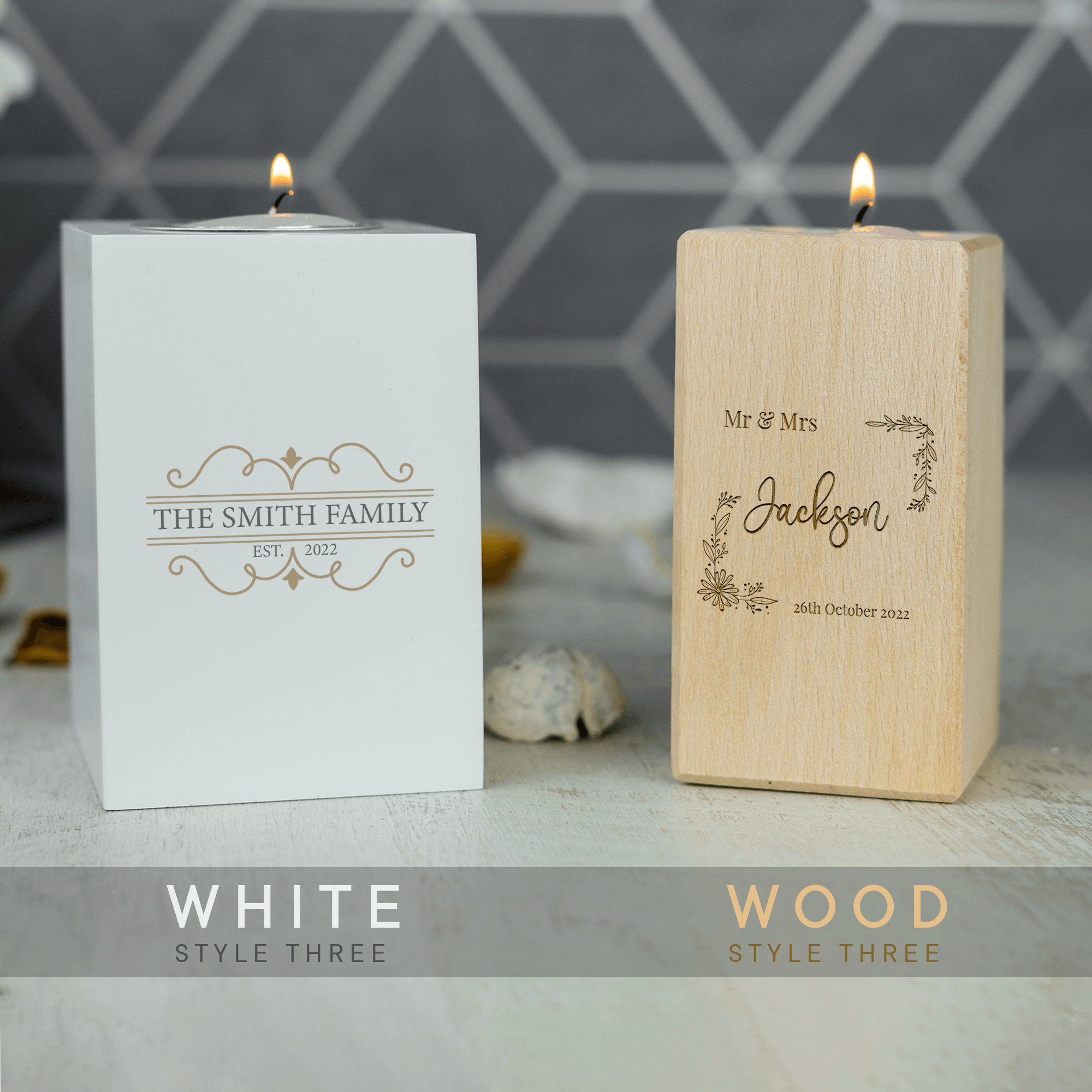 Personalised Engraved Tea Light Holder - So Bespoke Gifts