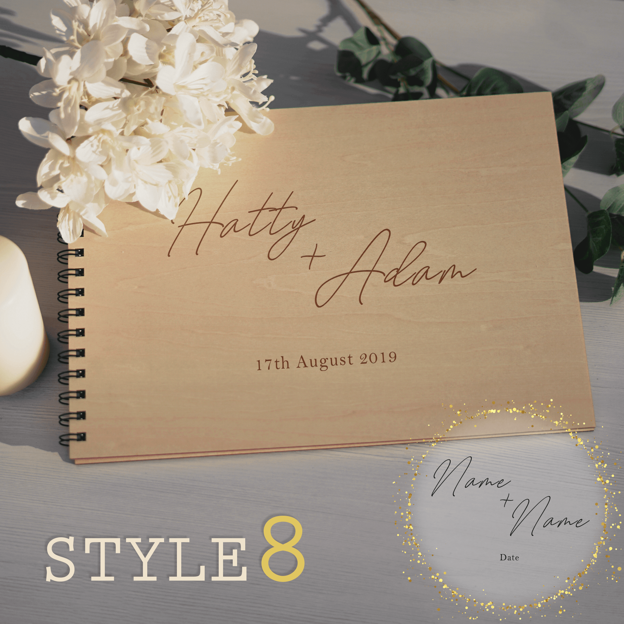 Personalised Engraved Wedding Guest Book - So Bespoke Gifts