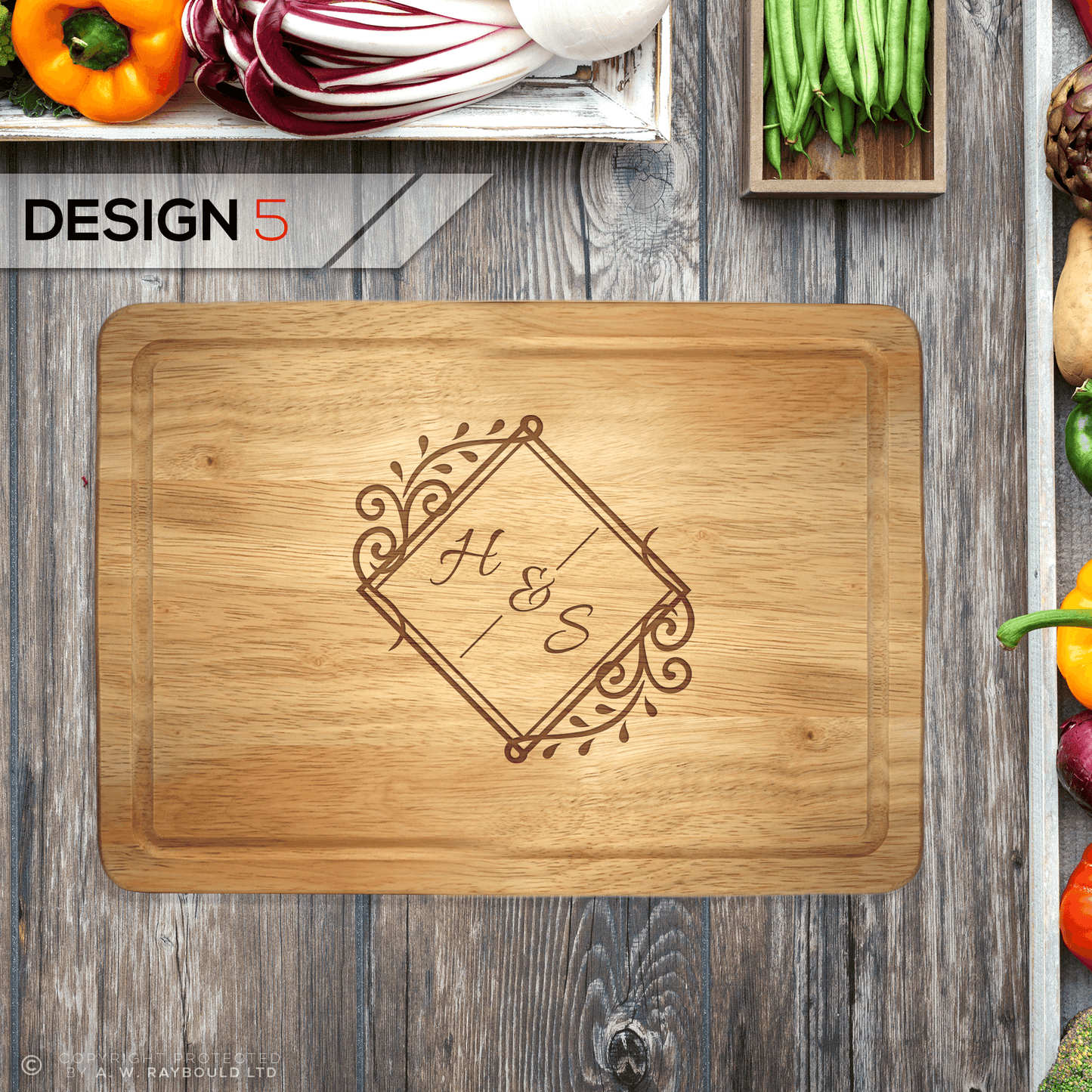 Personalised Engraved Wedding Rectangle Chopping Board - So Bespoke Gifts