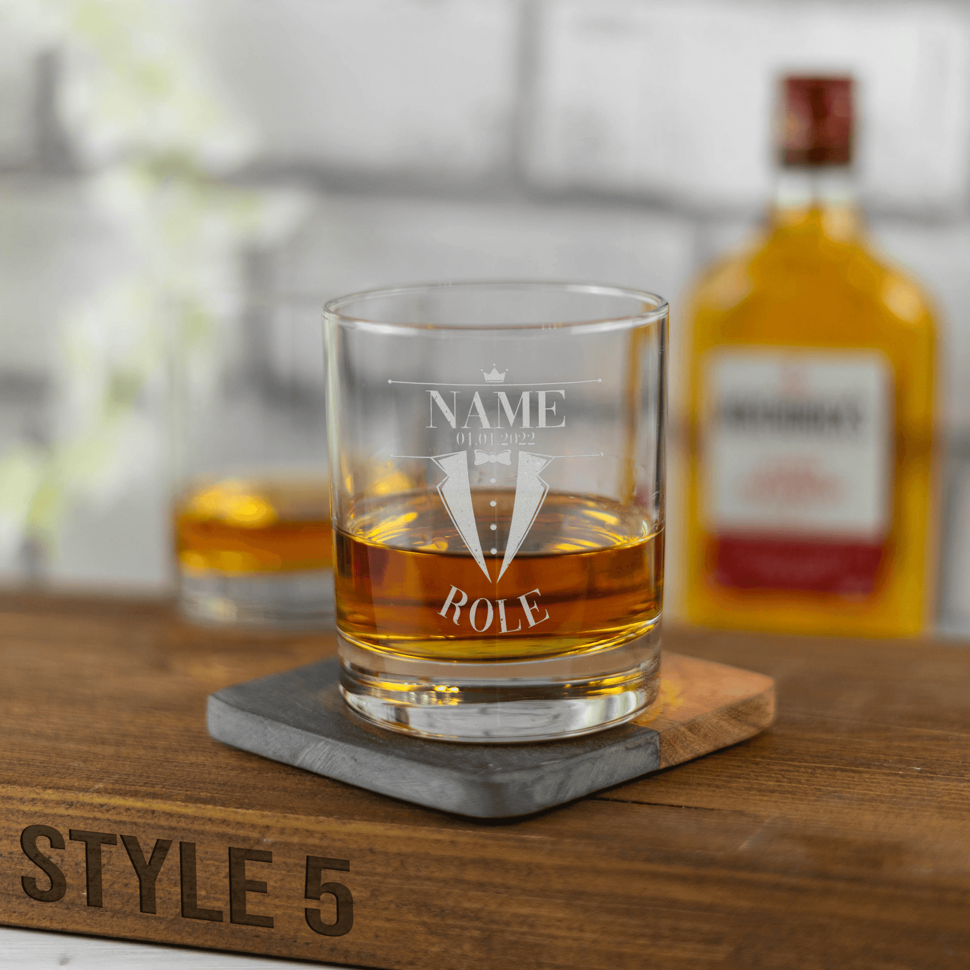 Personalised Engraved Wedding Whiskey Glasses - So Bespoke Gifts