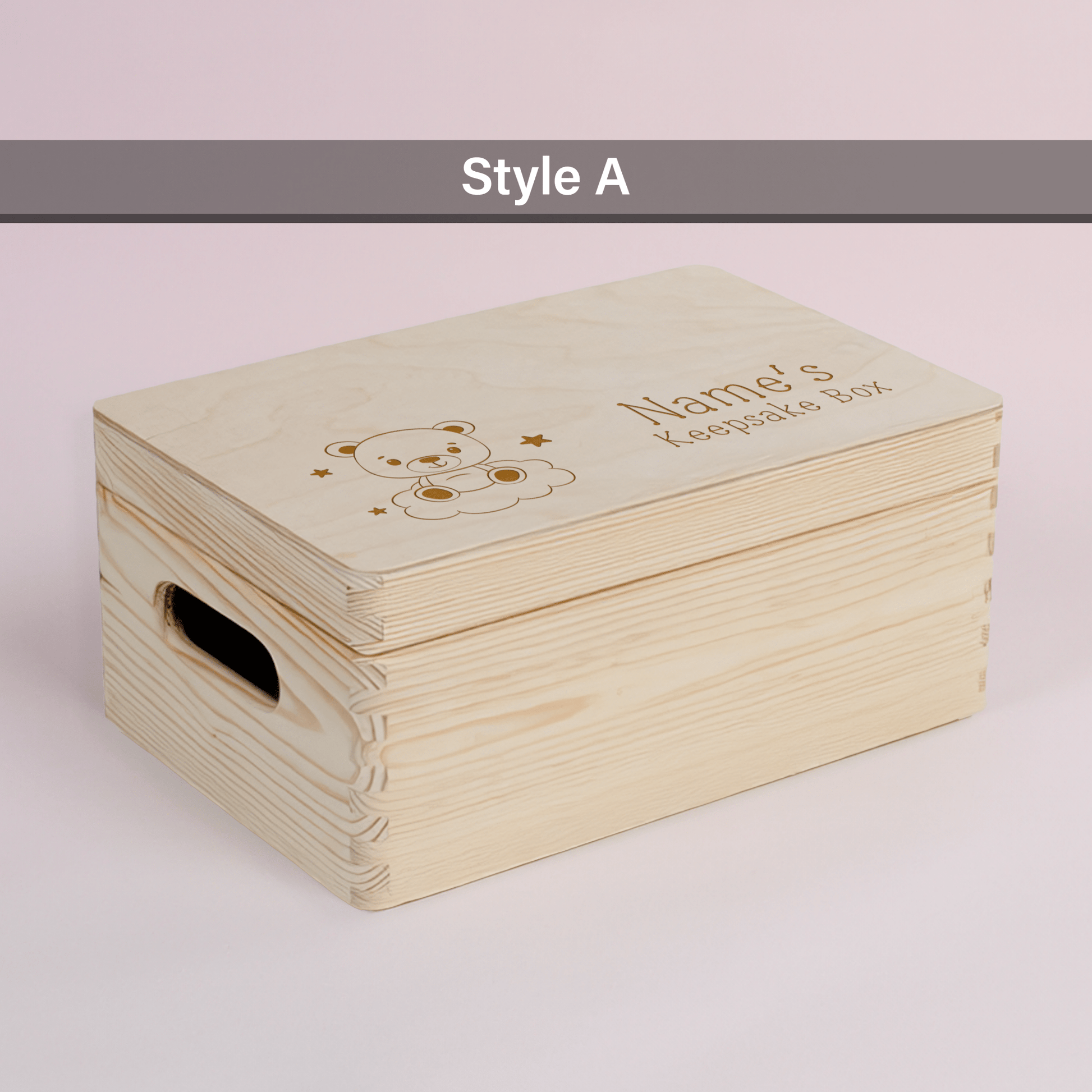 Personalised Engraved Wooden Keepsake Memory Box - So Bespoke Gifts