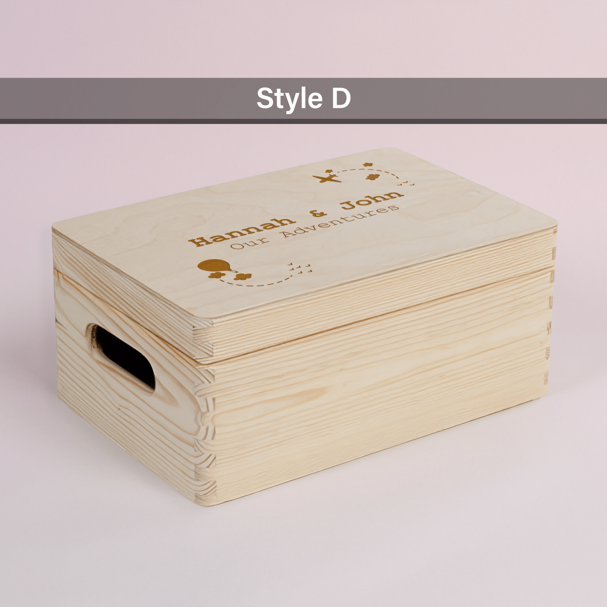 Personalised Engraved Wooden Keepsake Memory Box - So Bespoke Gifts