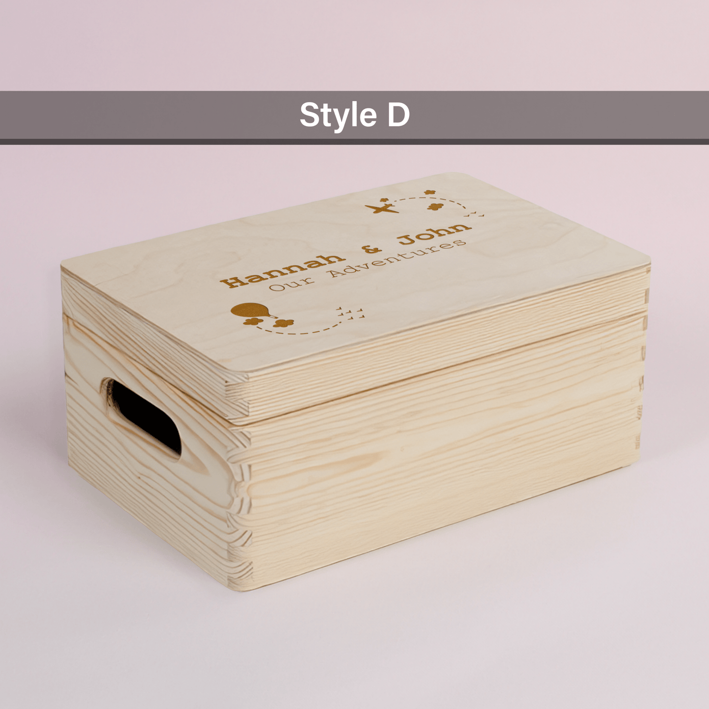 Personalised Engraved Wooden Keepsake Memory Box - So Bespoke Gifts