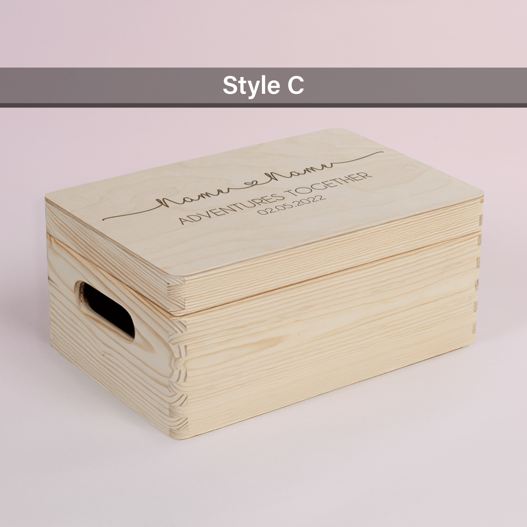 Personalised Engraved Wooden Keepsake Memory Box - So Bespoke Gifts