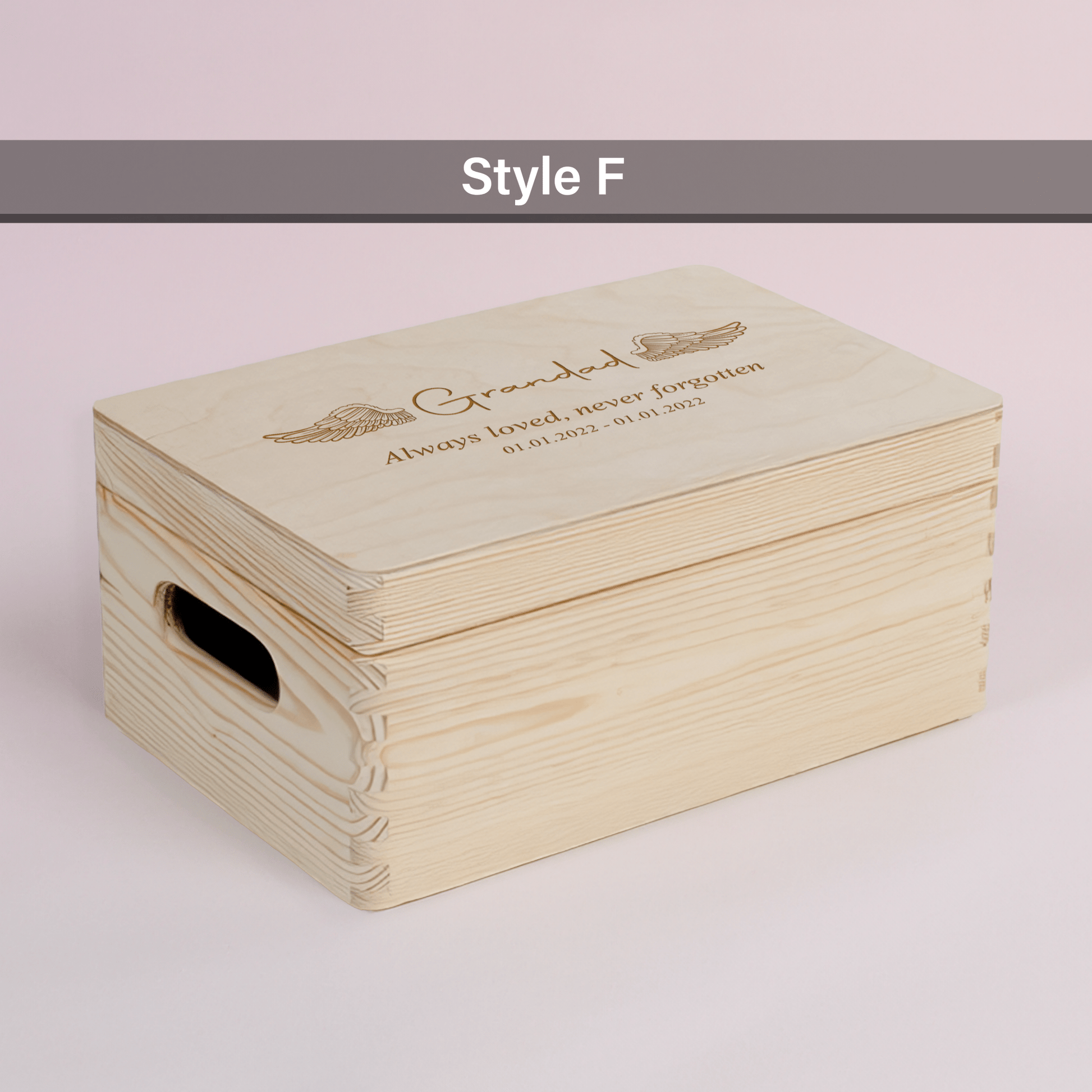 Personalised Engraved Wooden Keepsake Memory Box - So Bespoke Gifts