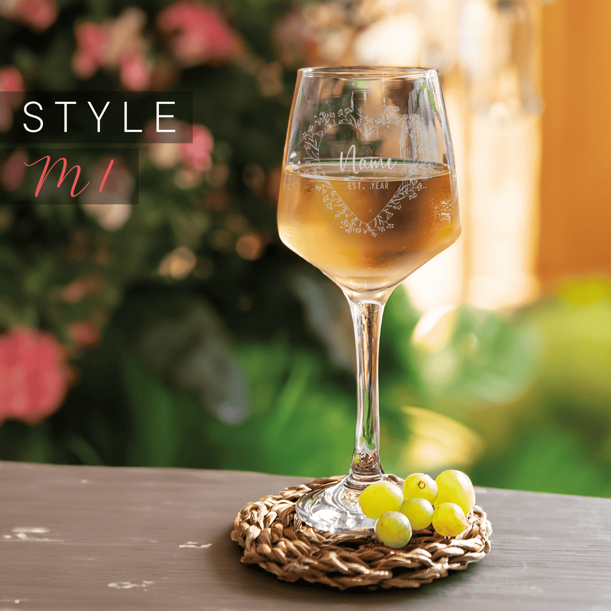 Personalised Mothers Day White Wine Glass - So Bespoke Gifts