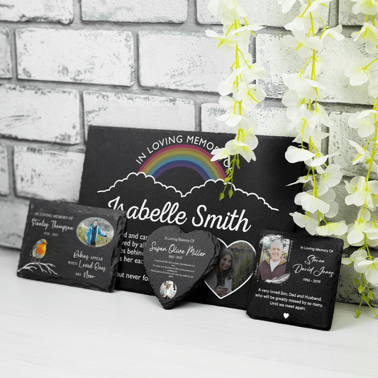 Personalised Photo Slate Memorial - So Bespoke Gifts