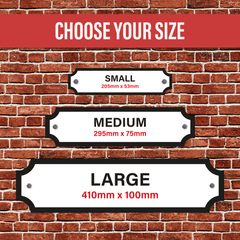 Personalised Printed Acrylic Street Sign - So Bespoke Gifts