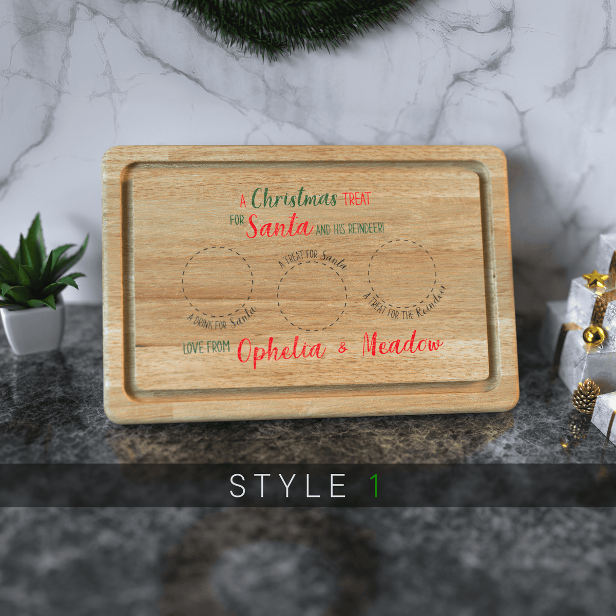 Personalised Printed Christmas Eve Board - So Bespoke Gifts