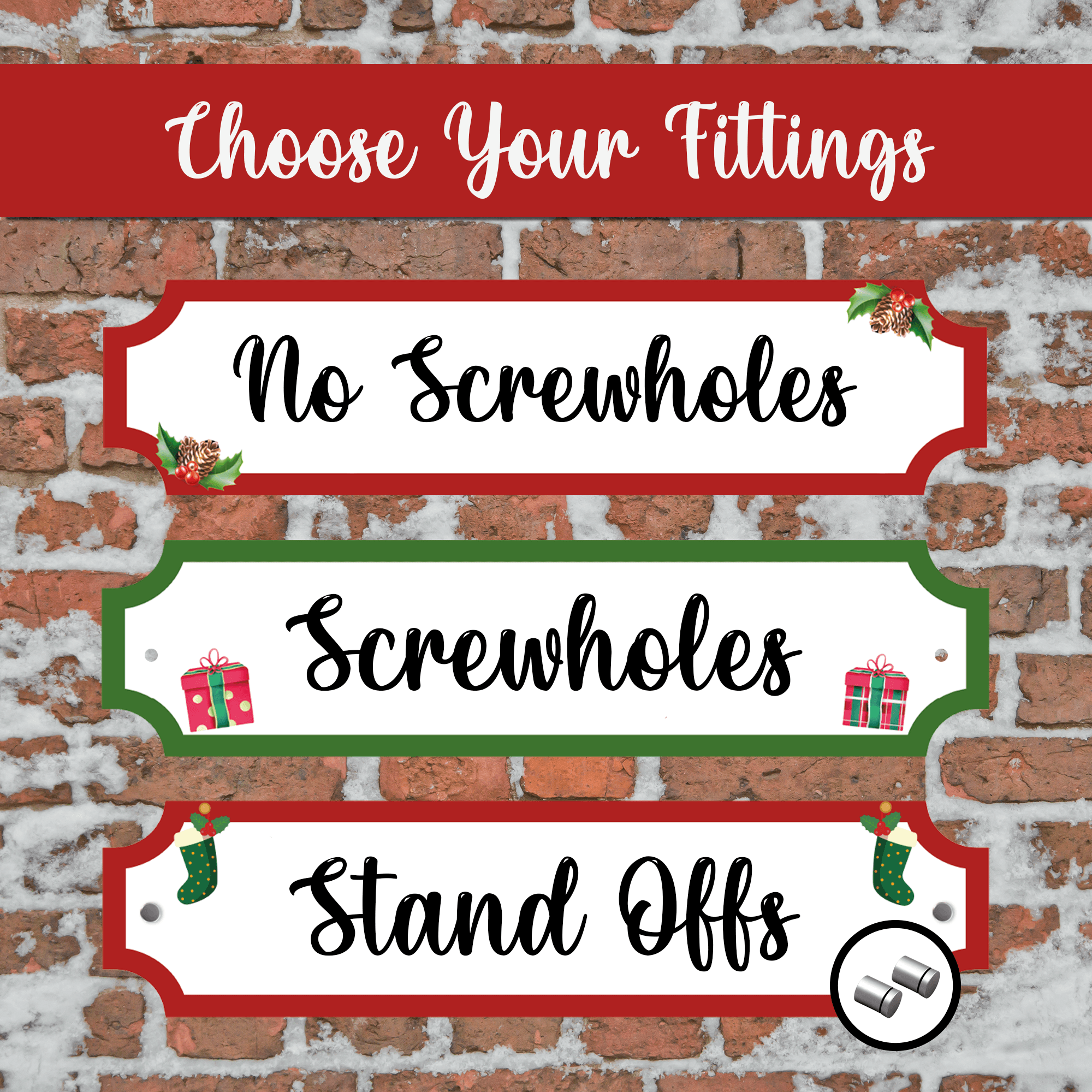 Personalised Printed Christmas Street Sign - So Bespoke Gifts