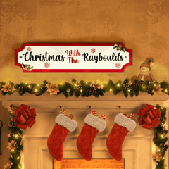 Personalised Printed Christmas Street Sign - So Bespoke Gifts