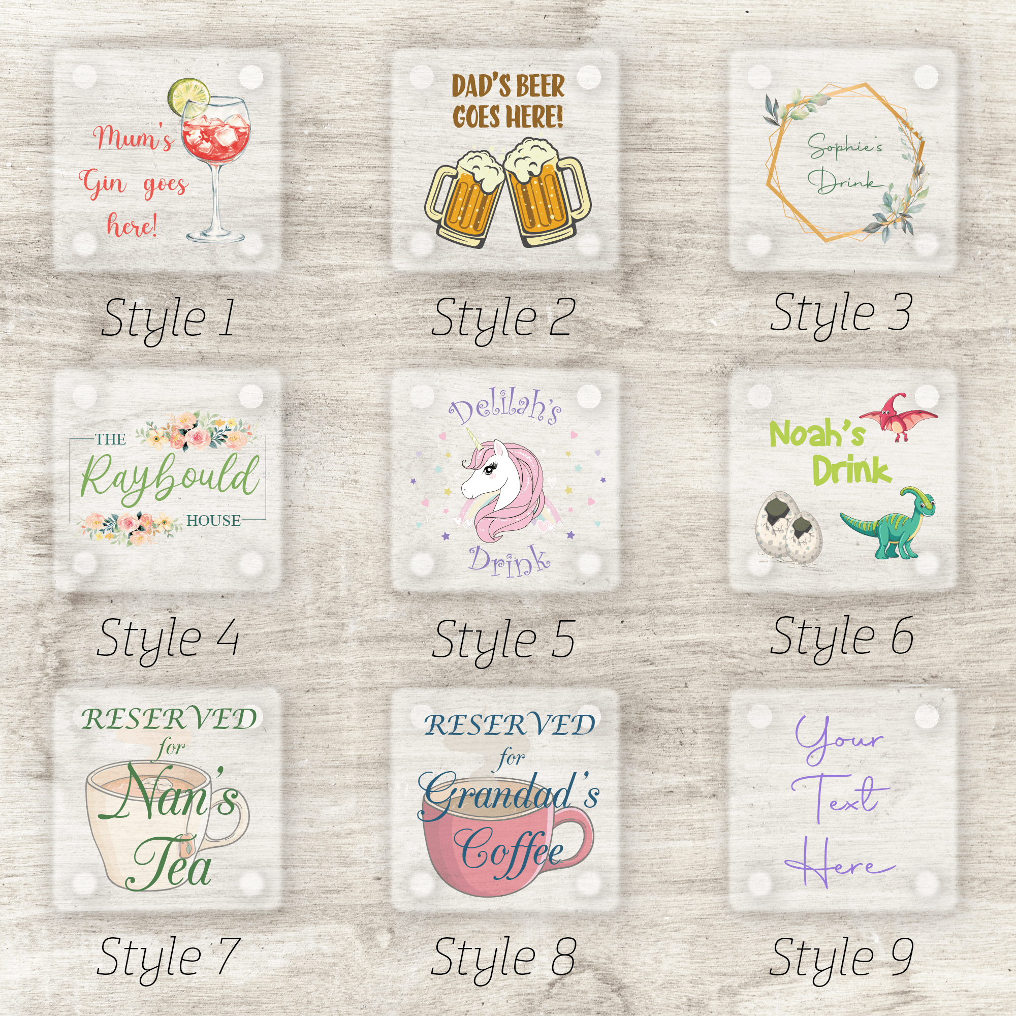 Personalised Printed Coaster - So Bespoke Gifts