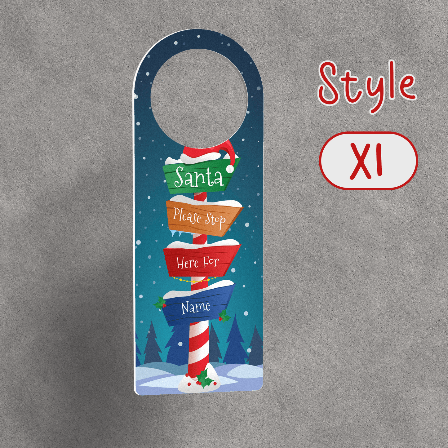 Personalised Printed Door Hanger - So Bespoke Gifts