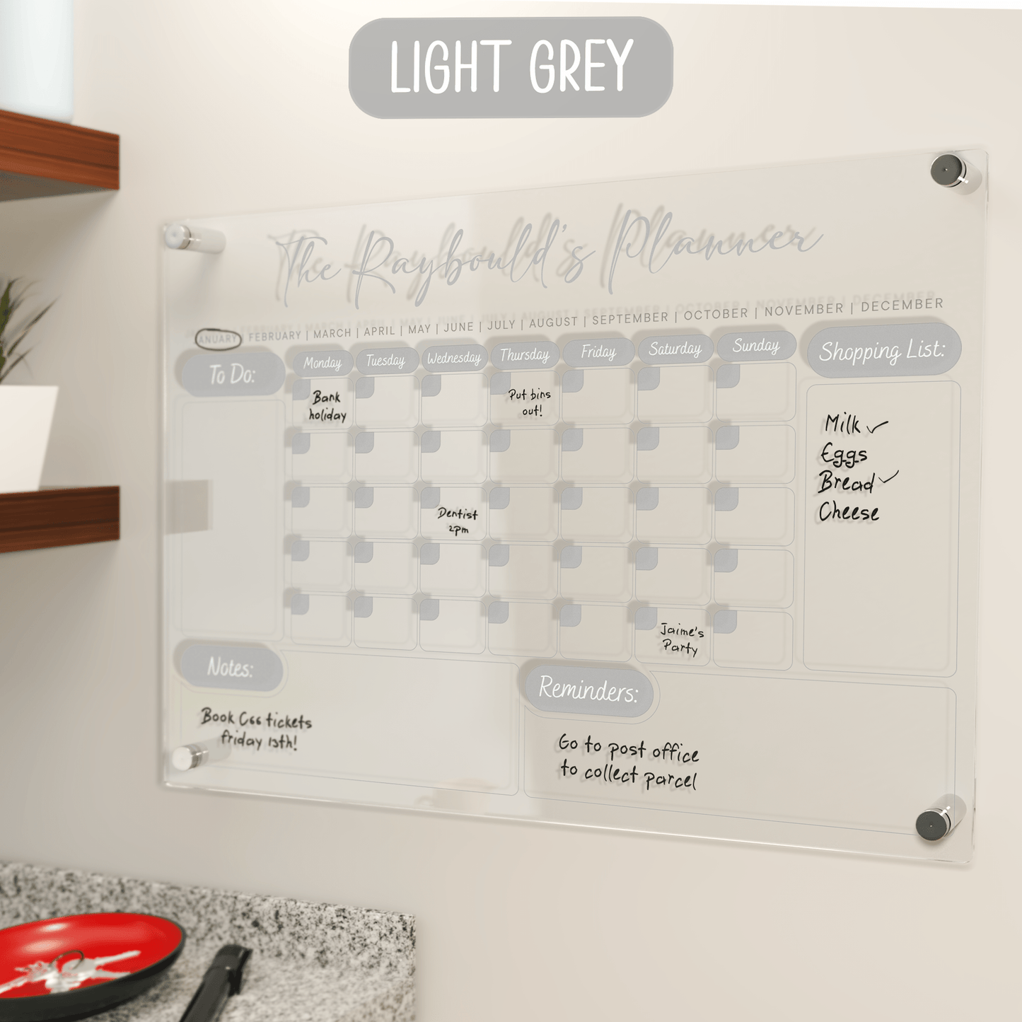 Personalised Printed Family Planner - So Bespoke Gifts