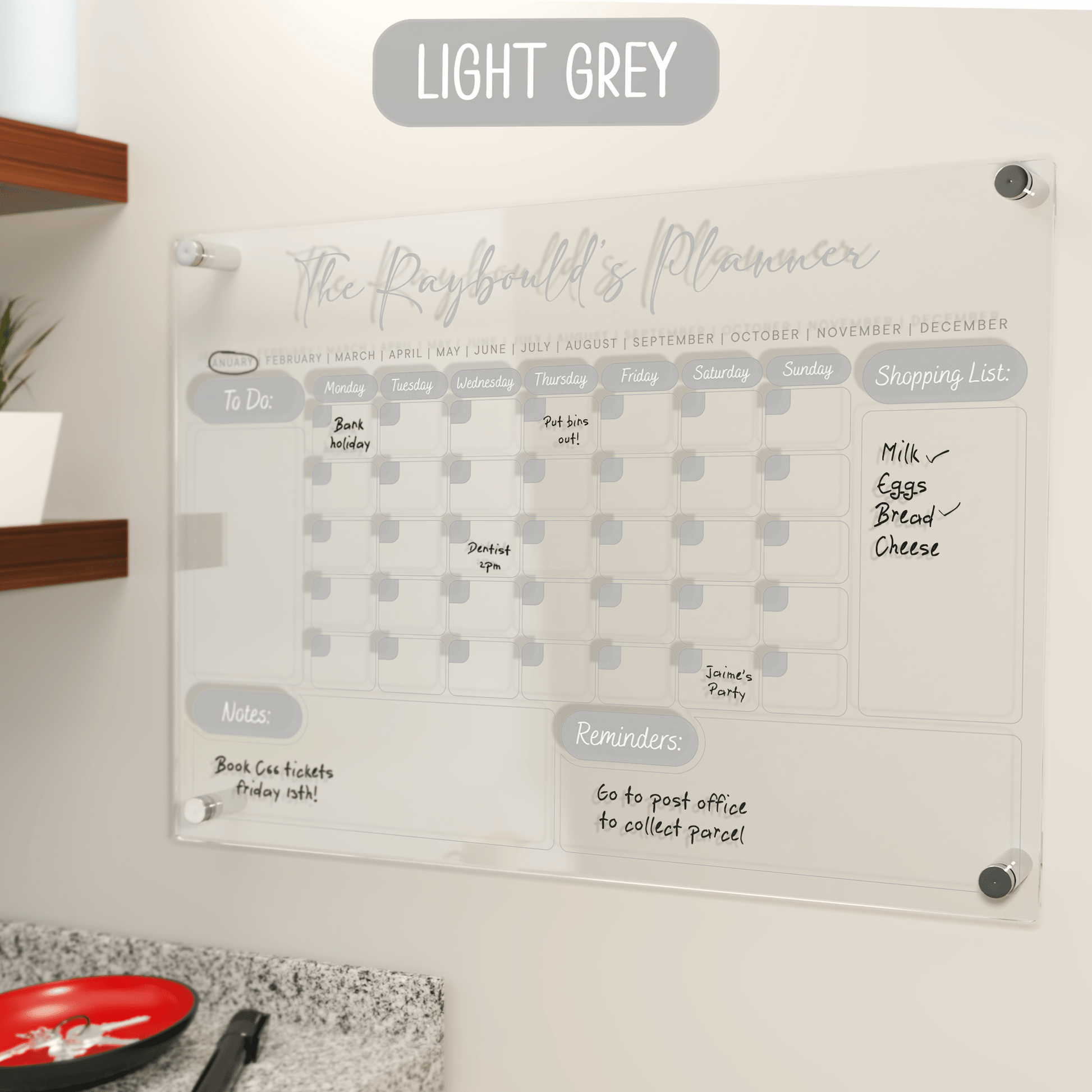 Personalised Printed Family Planner - So Bespoke Gifts