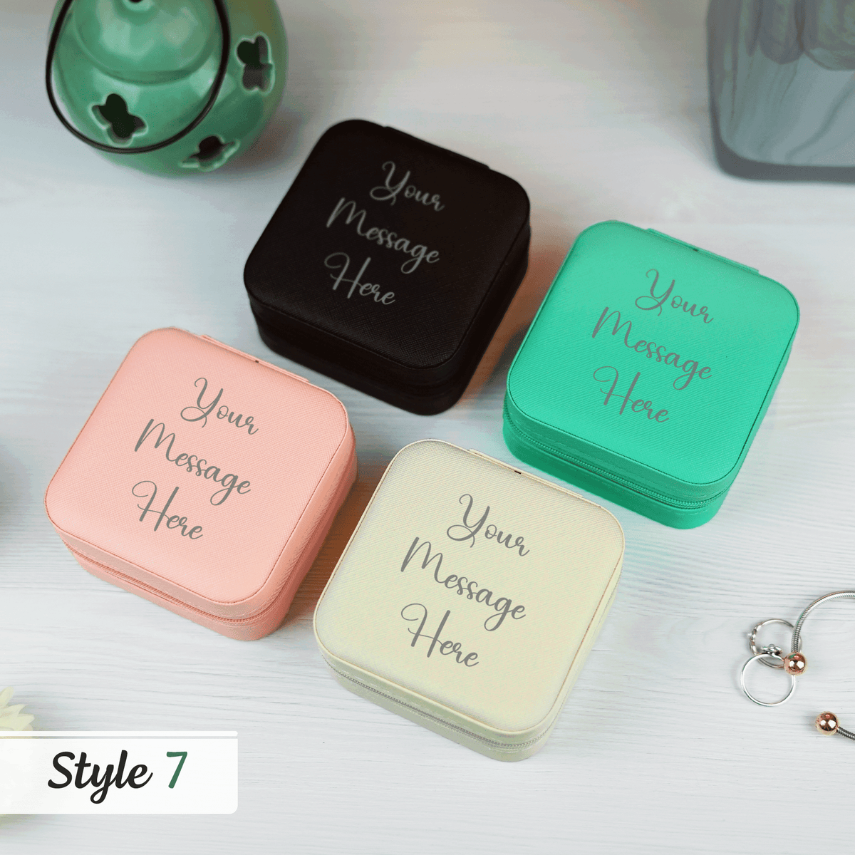 Personalised Printed Faux Leather Jewellery Box - So Bespoke Gifts