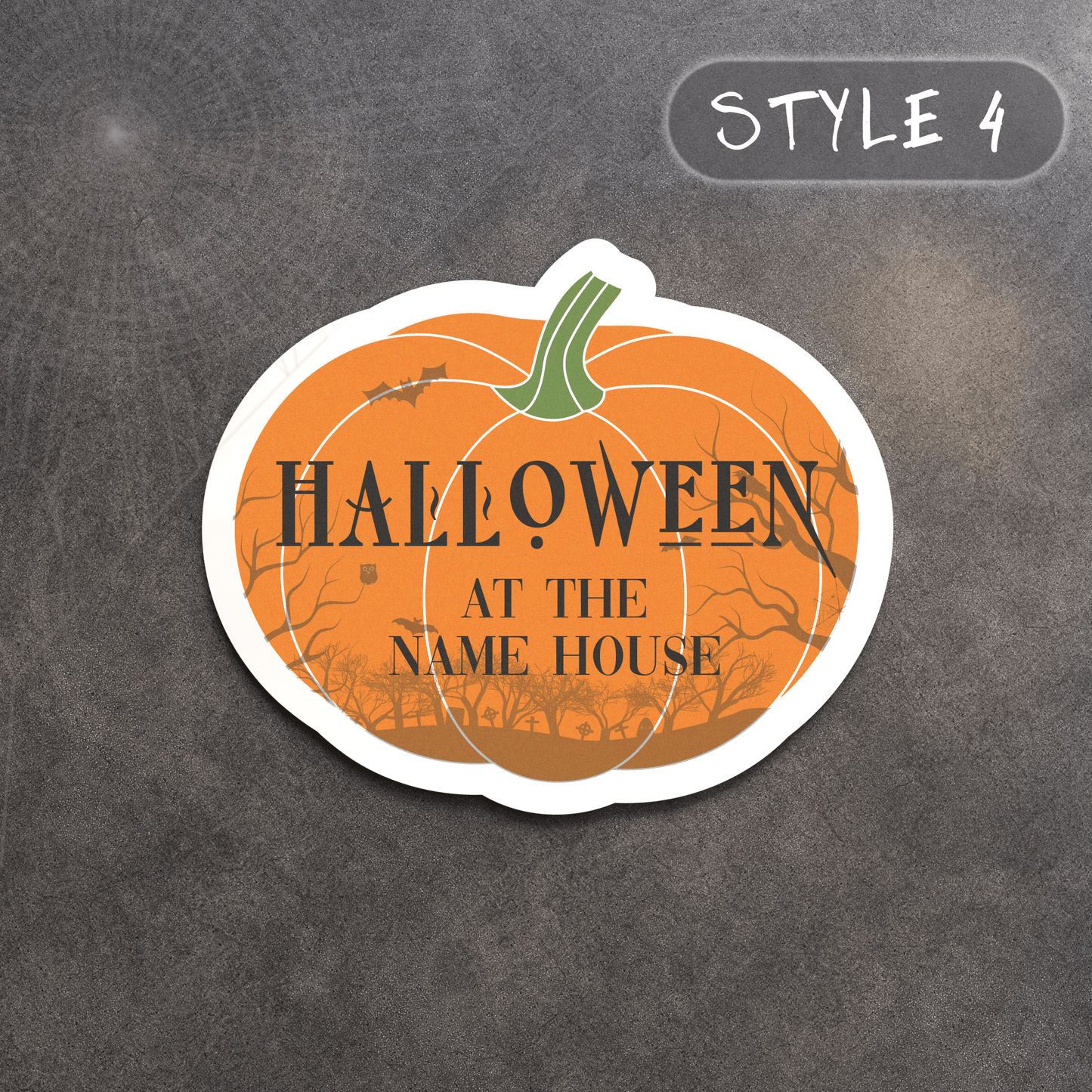 Personalised Printed Halloween Sign - So Bespoke Gifts