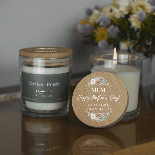 Personalised Printed Mothers Day Candle - So Bespoke Gifts