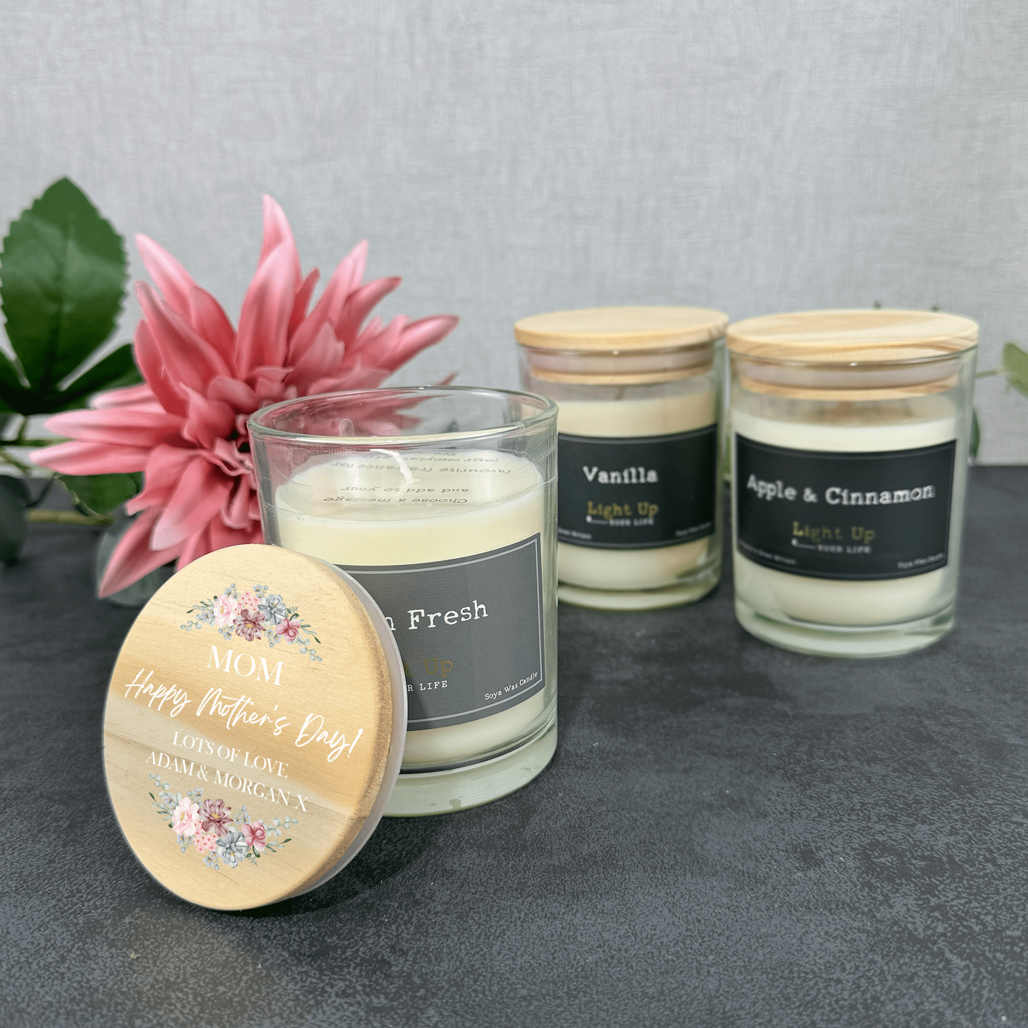 Personalised Printed Mothers Day Candle - So Bespoke Gifts