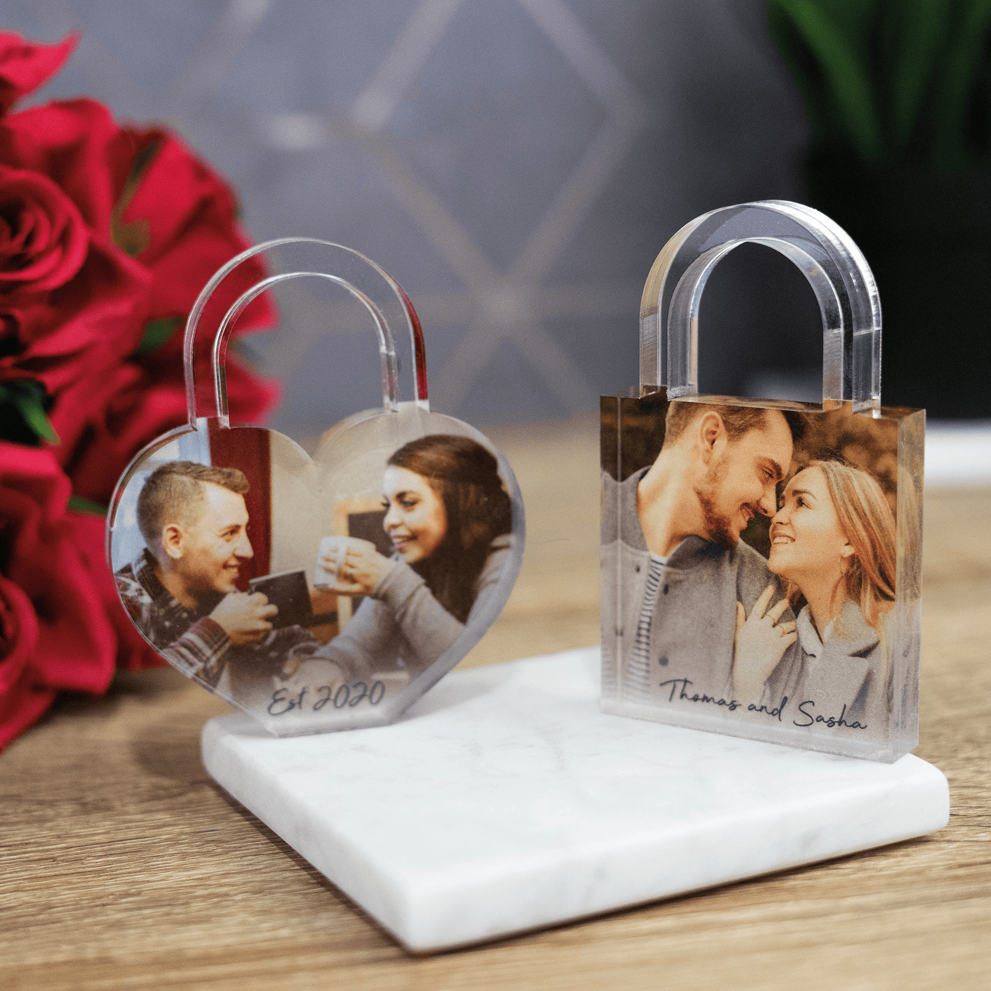 Personalised Printed Padlock Photo Block - So Bespoke Gifts