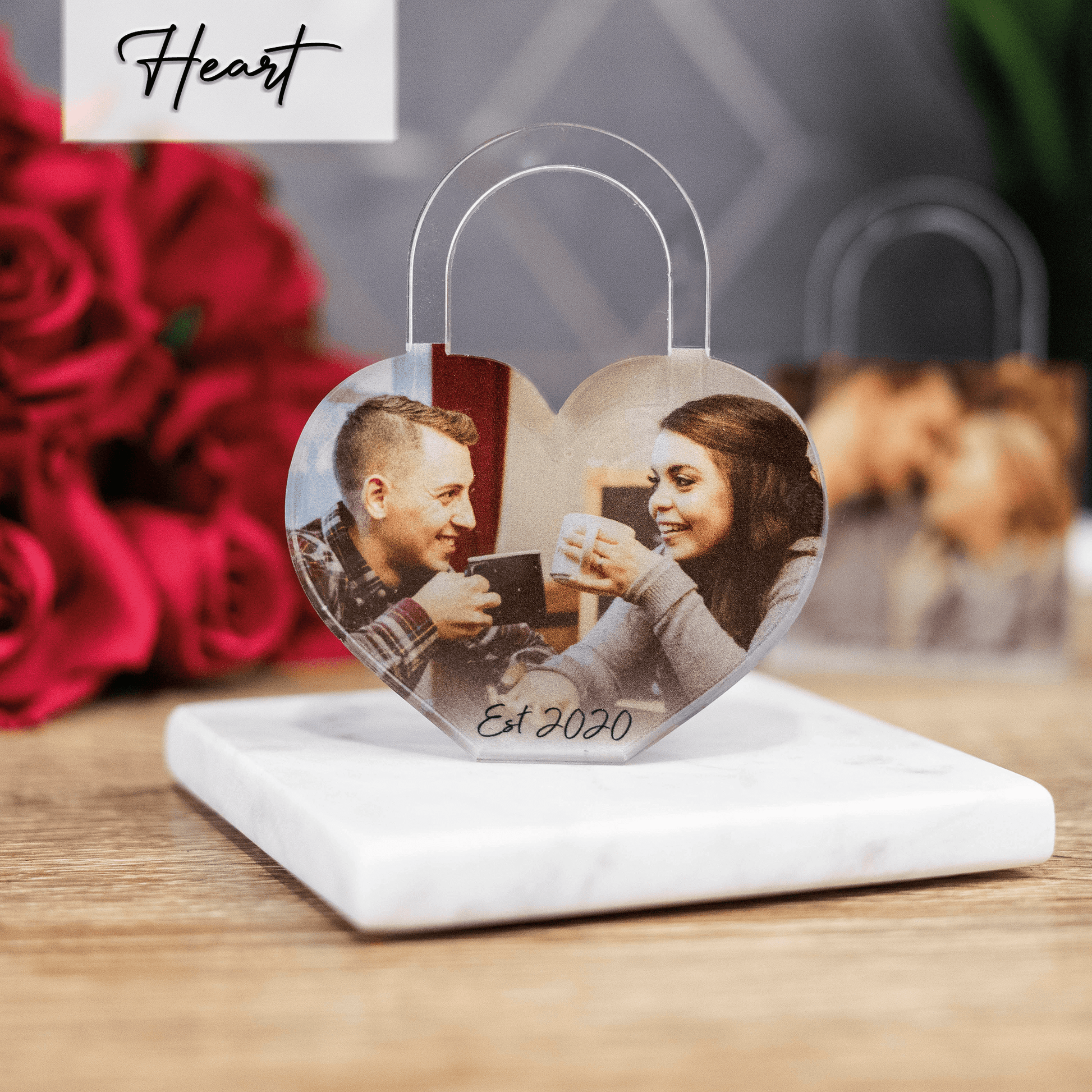 Personalised Printed Padlock Photo Block - So Bespoke Gifts