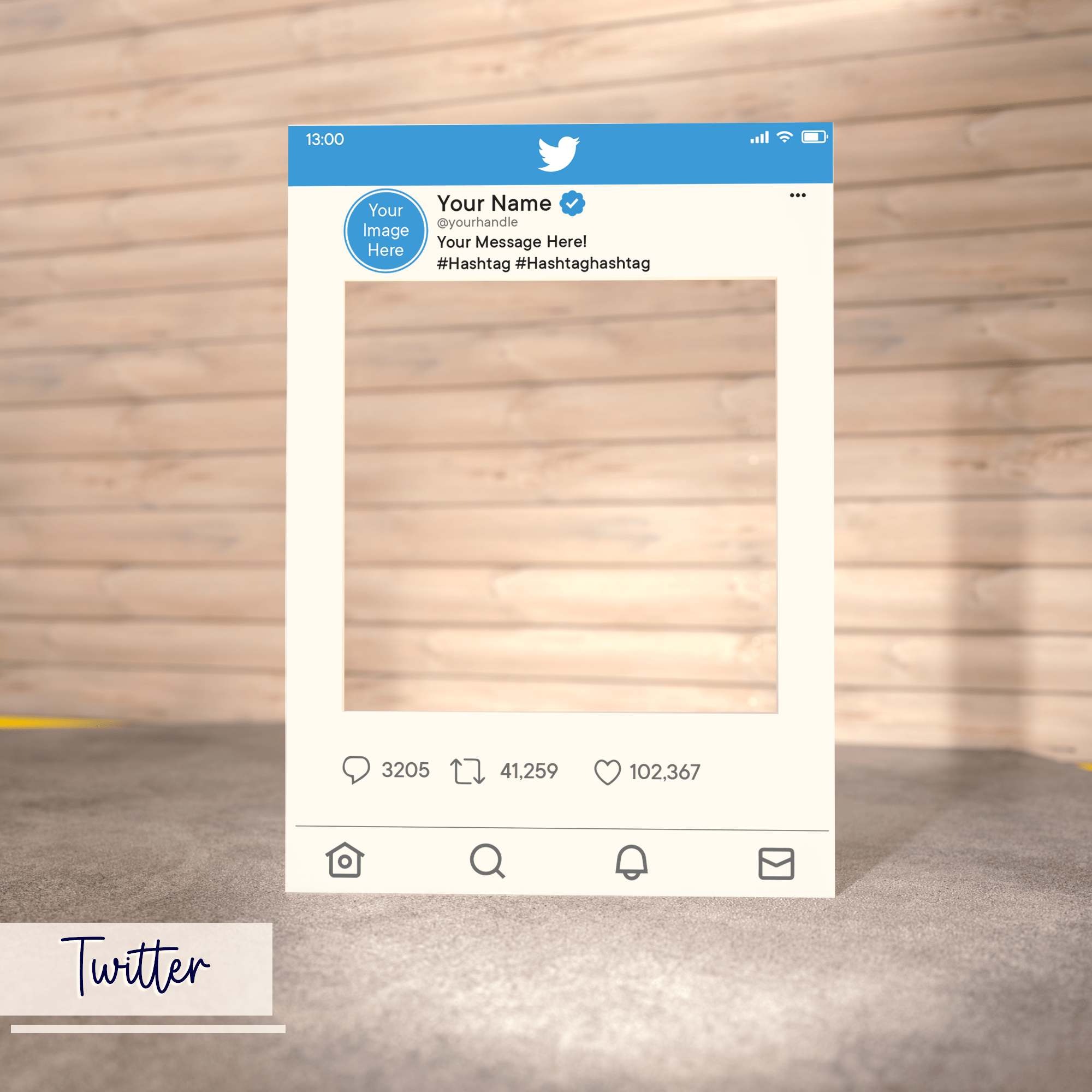 Personalised Printed Social Media Selfie Frame - So Bespoke Gifts