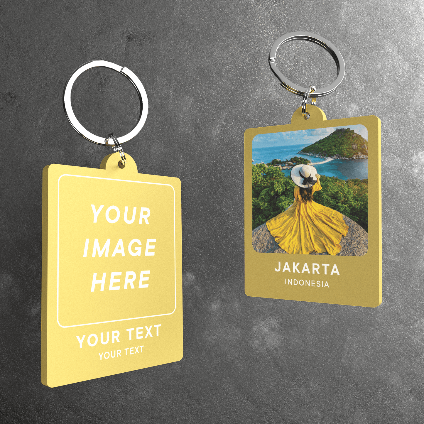 Personalised Retro Photo Keyring - So Bespoke Gifts