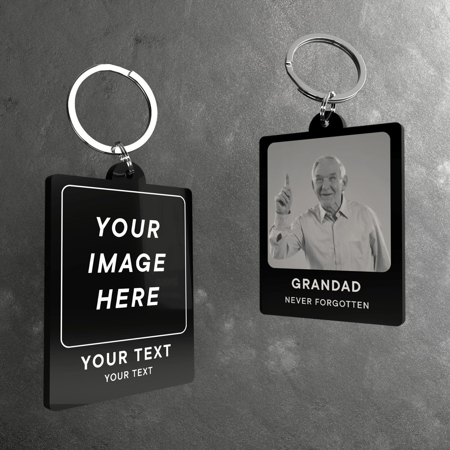 Personalised Retro Photo Keyring - So Bespoke Gifts