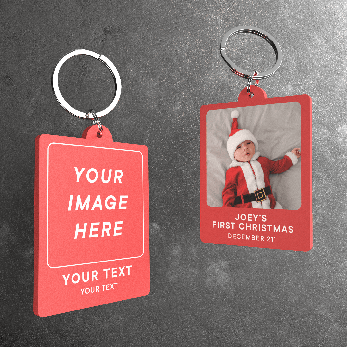 Personalised Retro Photo Keyring - So Bespoke Gifts