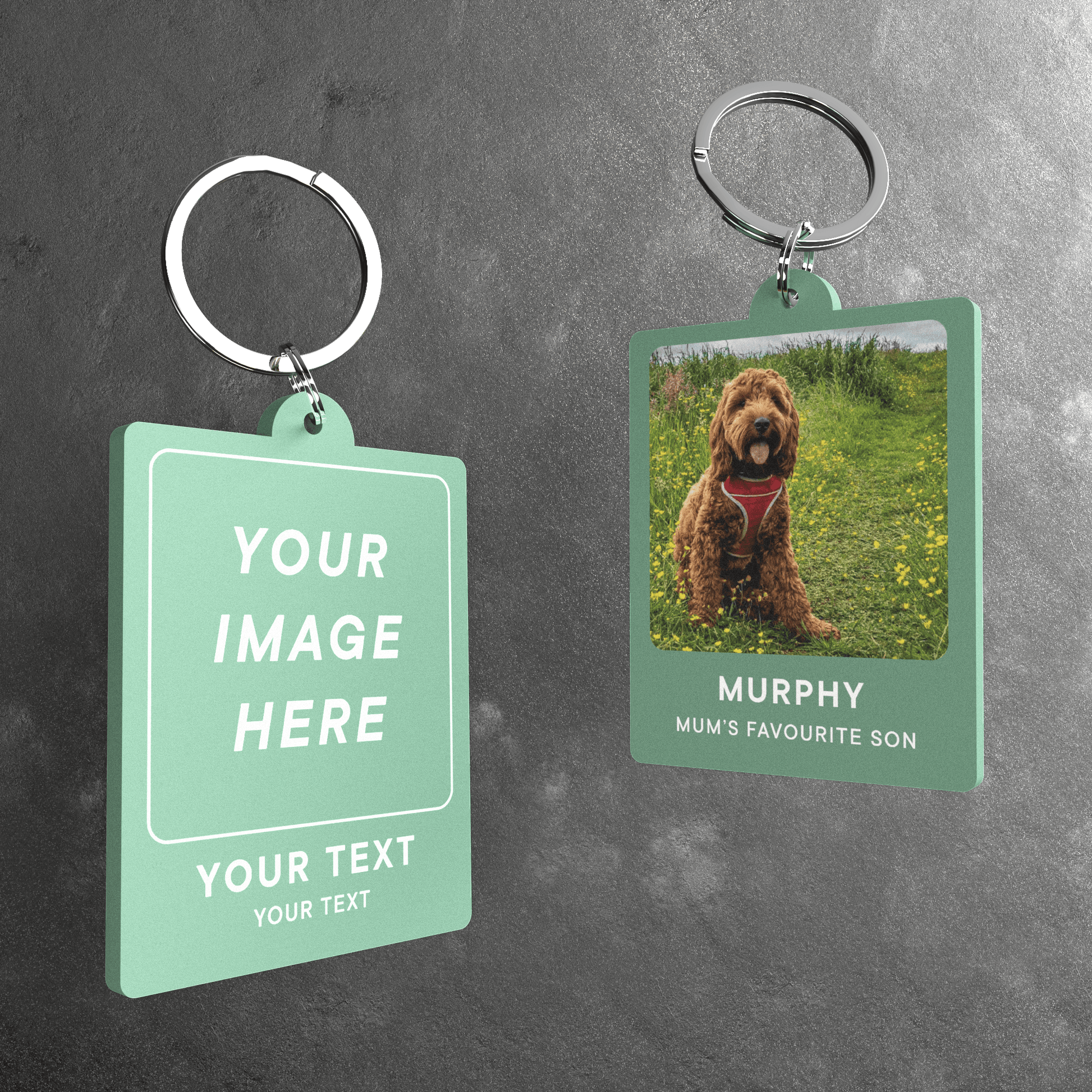 Personalised Retro Photo Keyring - So Bespoke Gifts