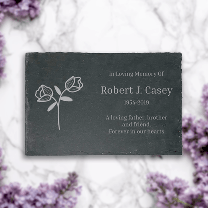 Personalised Slate Memorial Plaque - So Bespoke Gifts