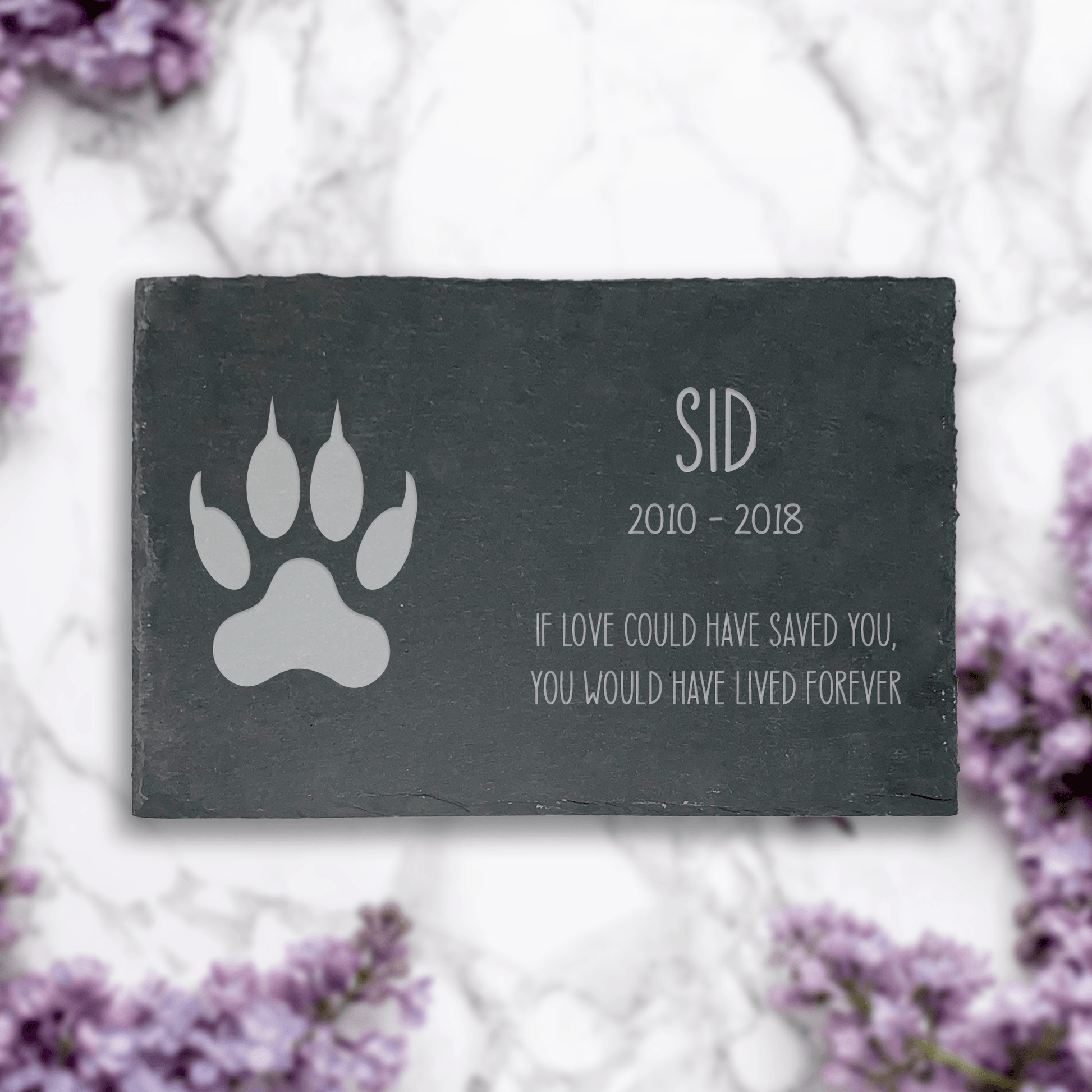 Personalised Slate Memorial Plaque - So Bespoke Gifts