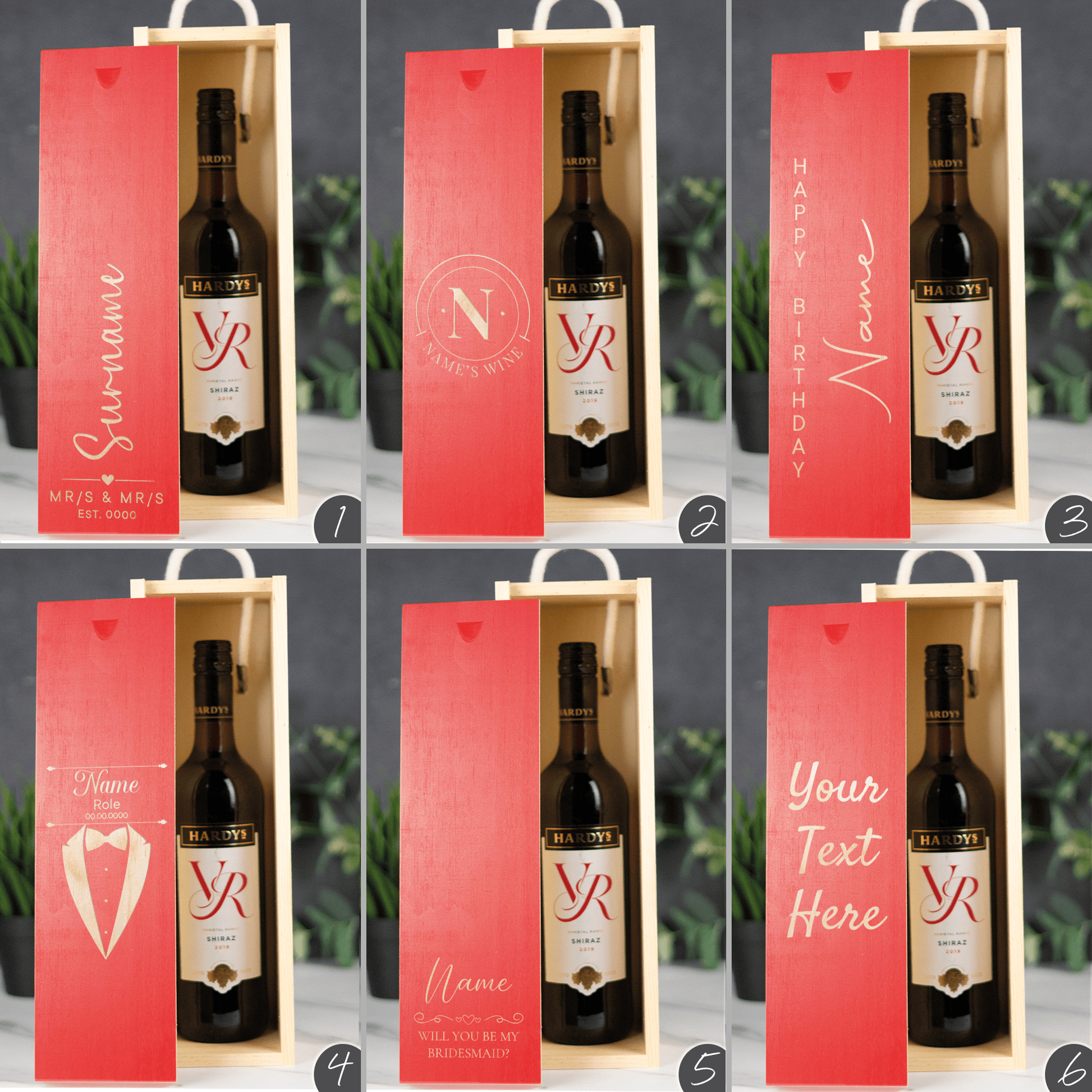 Personalised Wooden Wine Box - So Bespoke Gifts