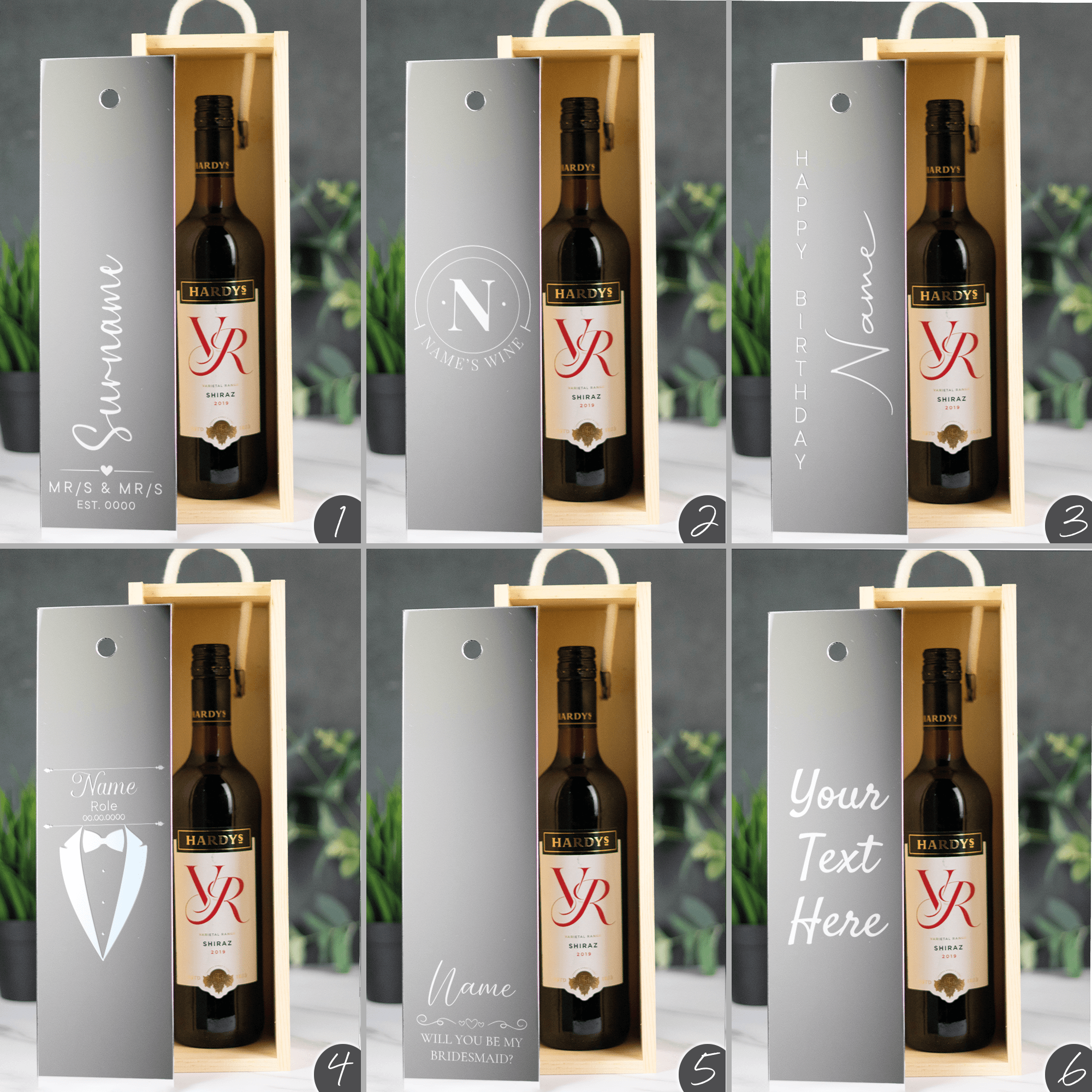 Personalised Wooden Wine Box - So Bespoke Gifts