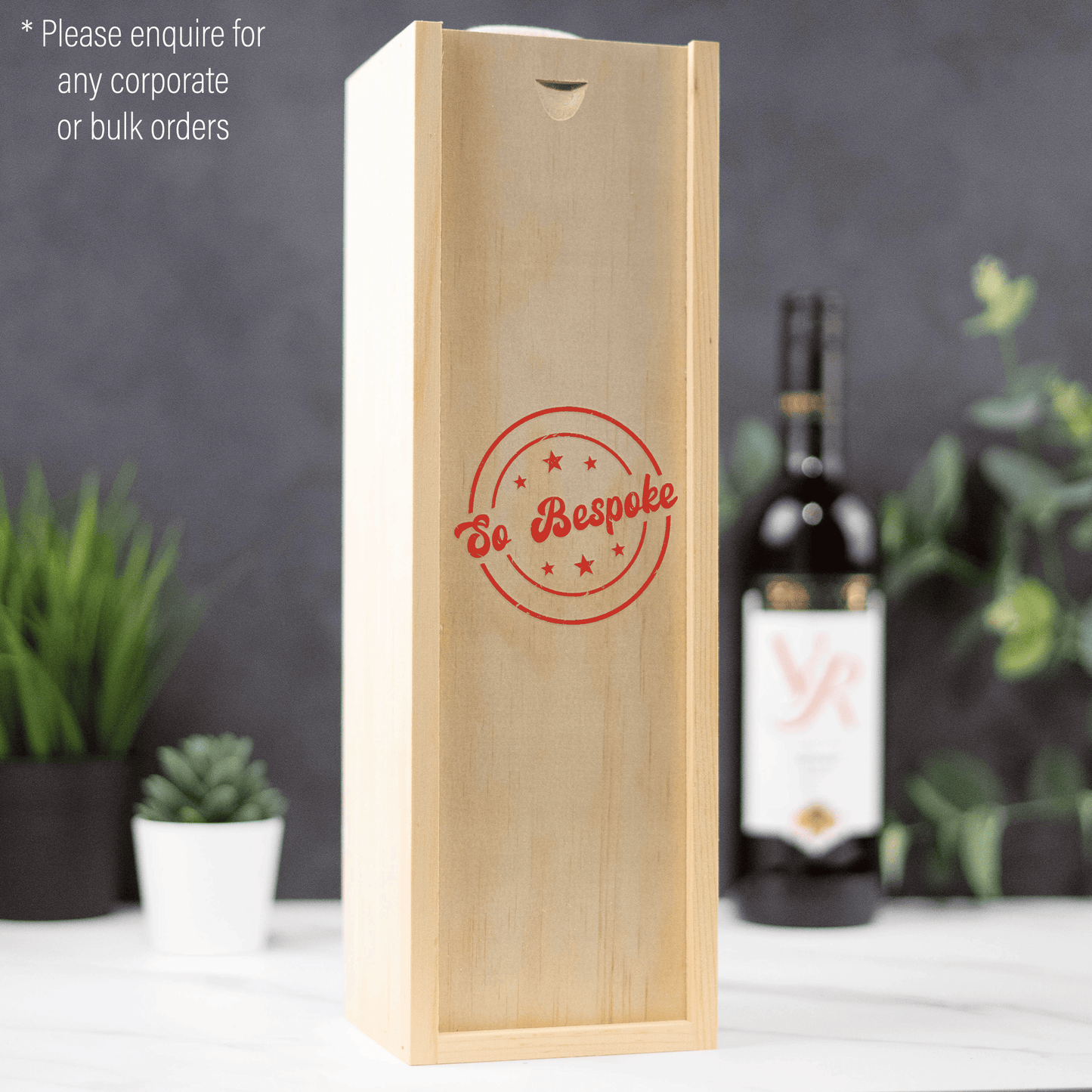 Personalised Wooden Wine Box - So Bespoke Gifts